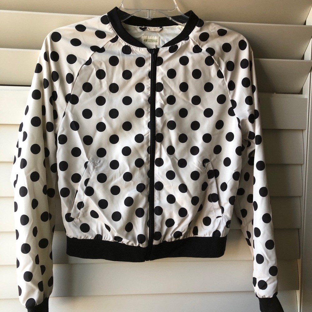 Brand New H&M 14Y polka dot jacket